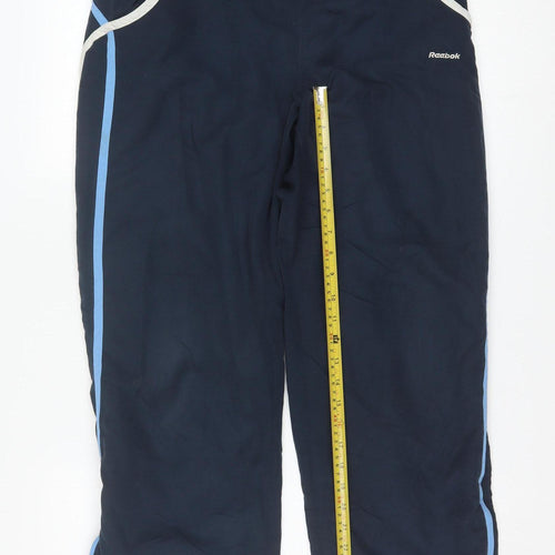 Reebok Women Blue Size 14 Track Pants Straight Leg Sports Trousers