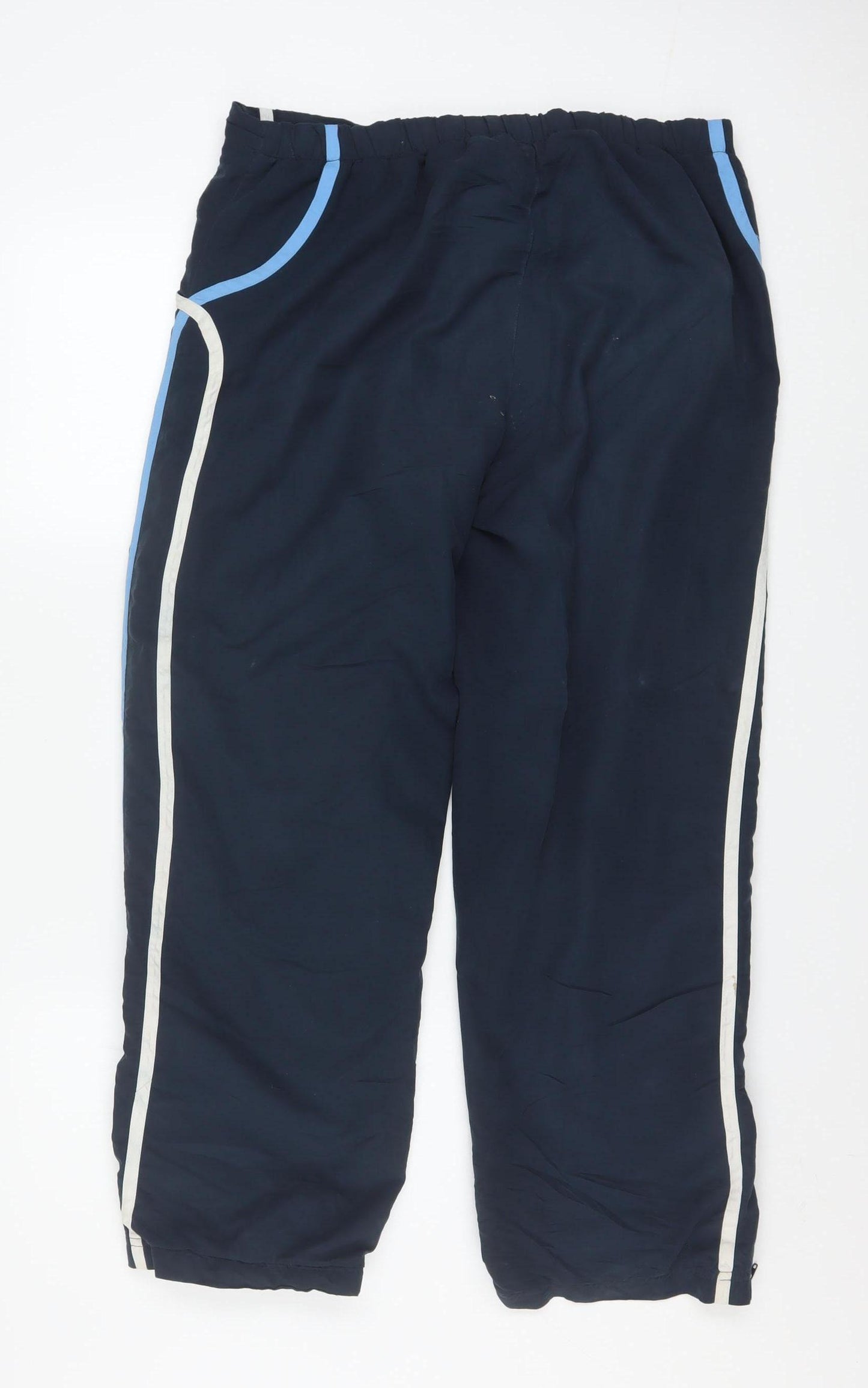 Reebok Women Blue Size 14 Track Pants Straight Leg Sports Trousers