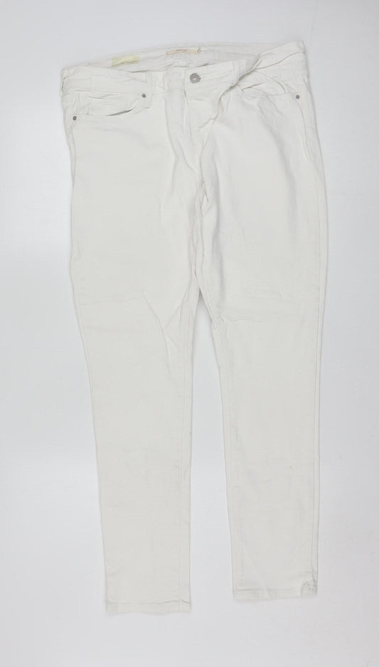 Levi's Women's White Skinny Stretch Jeans Size 14