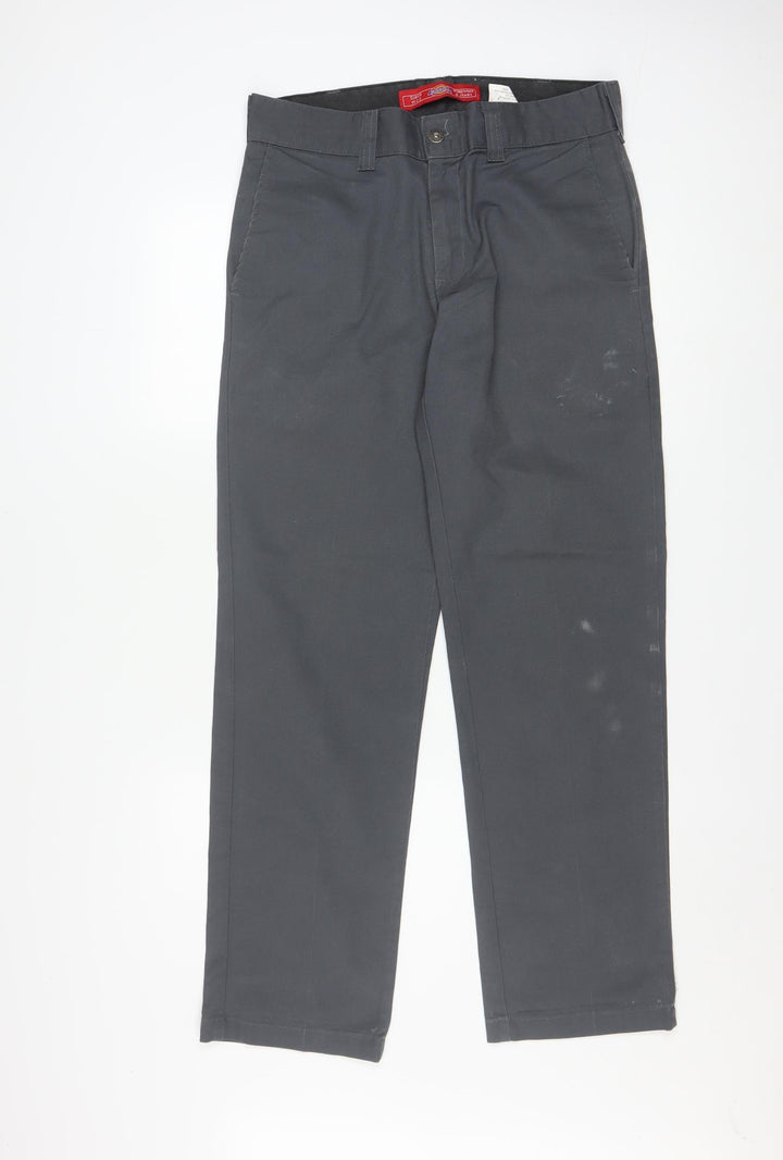 Dickies Men's Grey 32x32 Regular Fit Chino Workwear Trousers