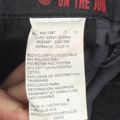 Dickies Men's Grey 32x32 Regular Fit Chino Workwear Trousers