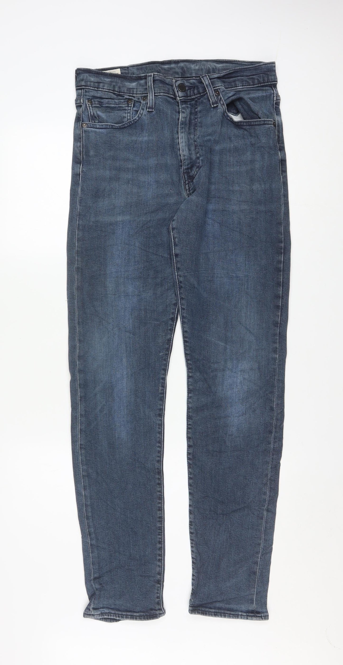 Levi's Men's Blue Denim Regular Fit Straight Jeans W32 L34
