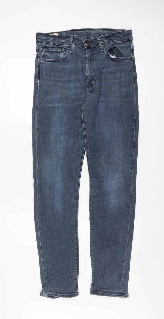 Levi's Men's Blue Denim Regular Fit Straight Jeans W32 L34