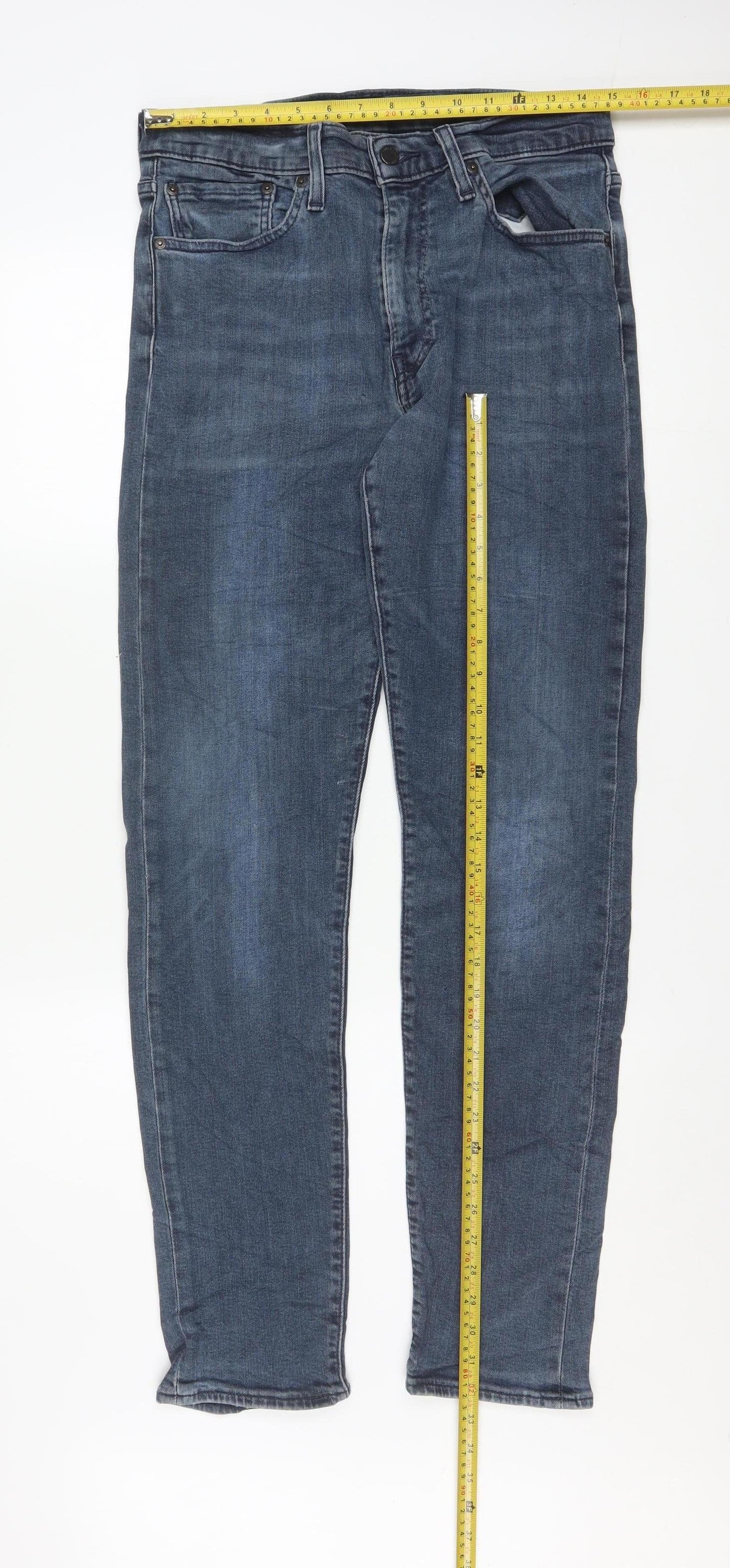 Levi's Men's Blue Denim Regular Fit Straight Jeans W32 L34