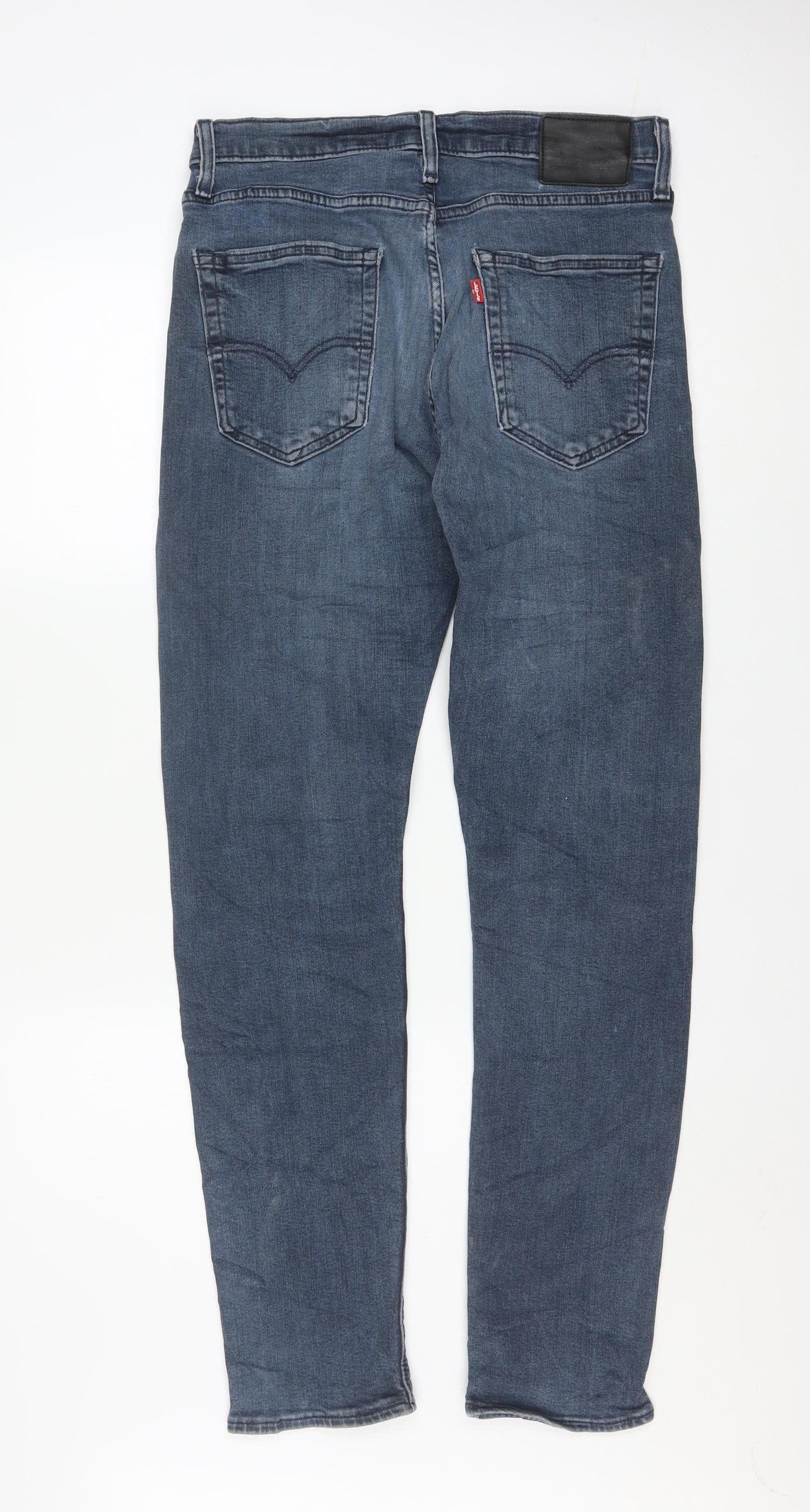Levi's Men's Blue Denim Regular Fit Straight Jeans W32 L34