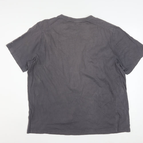 Umbro Men’s Grey 2XL Crew Neck Short Sleeve Cotton Sports T-Shirt