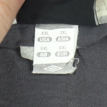 Umbro Men’s Grey 2XL Crew Neck Short Sleeve Cotton Sports T-Shirt