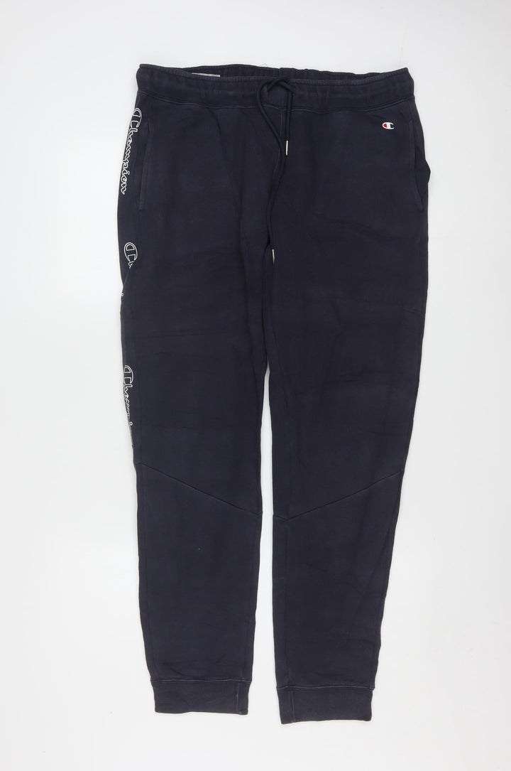 Champion Men's Black Medium Joggers Cotton Blend Activewear Trousers