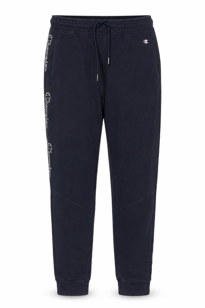 Front view of Champion Men's Black Medium Joggers Cotton Blend Activewear Trousers