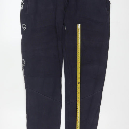 Champion Men's Black Medium Joggers Cotton Blend Activewear Trousers