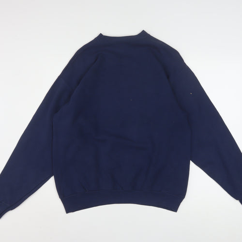 Hanes Disneyland Resort Navy Graphic Sweatshirt Women M 2012 Disney Print