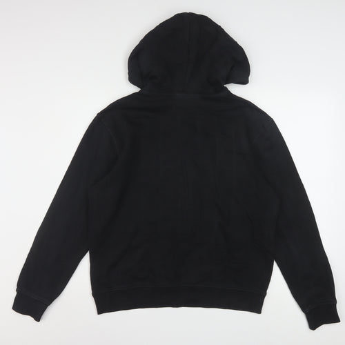 Adidas Womens Black Hoodie Size 12 Pullover Cotton Blend Casual