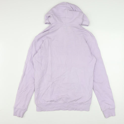 Reebok Womens Lilac Pullover Hoodie Small Cotton Blend Casual