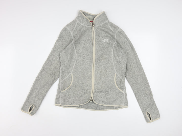 The North Face Women's Grey Fleece Full Zip Jacket Size M