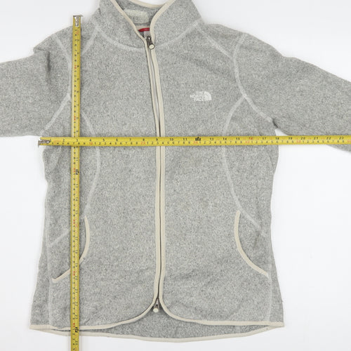 The North Face Women's Grey Fleece Full Zip Jacket Size M