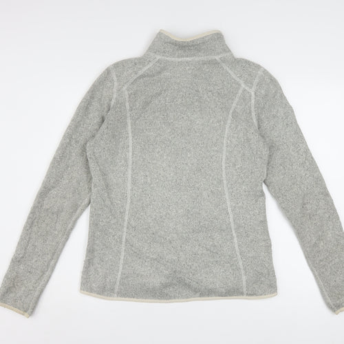 The North Face Women's Grey Fleece Full Zip Jacket Size M