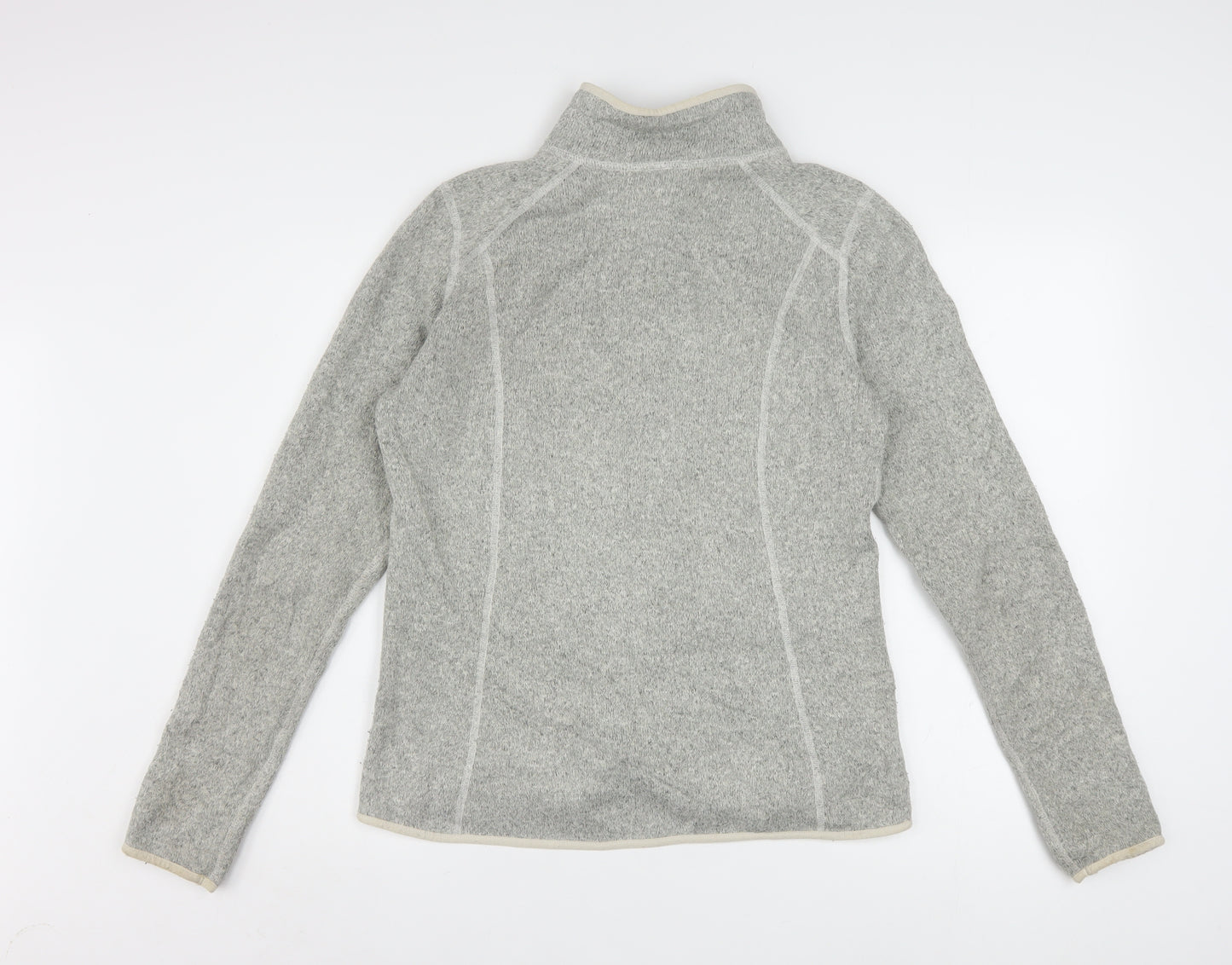 The North Face Women's Grey Fleece Full Zip Jacket Size M