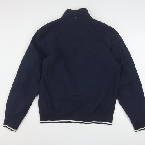 Tommy Hilfiger Men's Blue Bomber Jacket Size M Full Zip Nylon