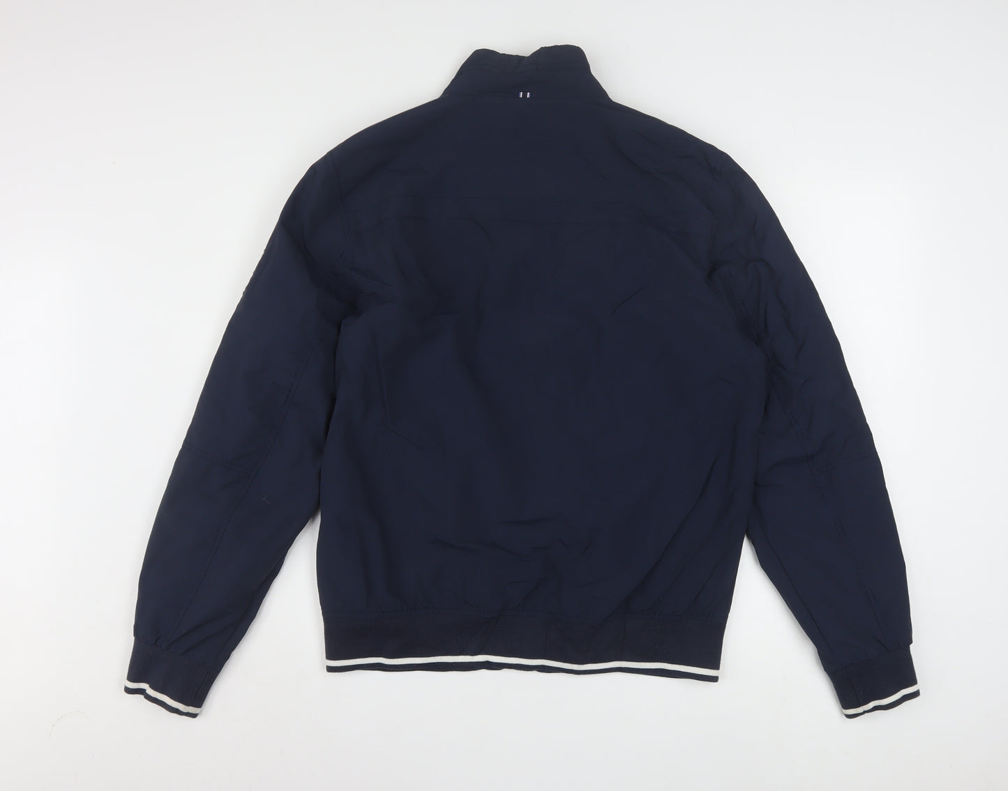 Tommy Hilfiger Men's Blue Bomber Jacket Size M Full Zip Nylon