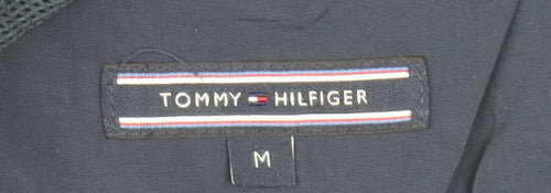 Tommy Hilfiger Men's Blue Bomber Jacket Size M Full Zip Nylon
