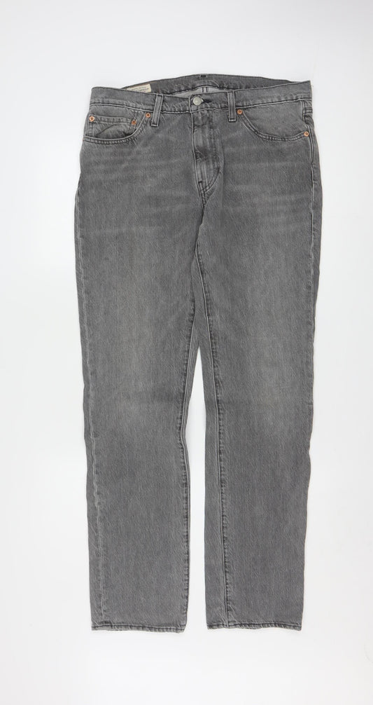 Levi Strauss & Co Men's Grey 511 Straight Fit Jeans W31 L34