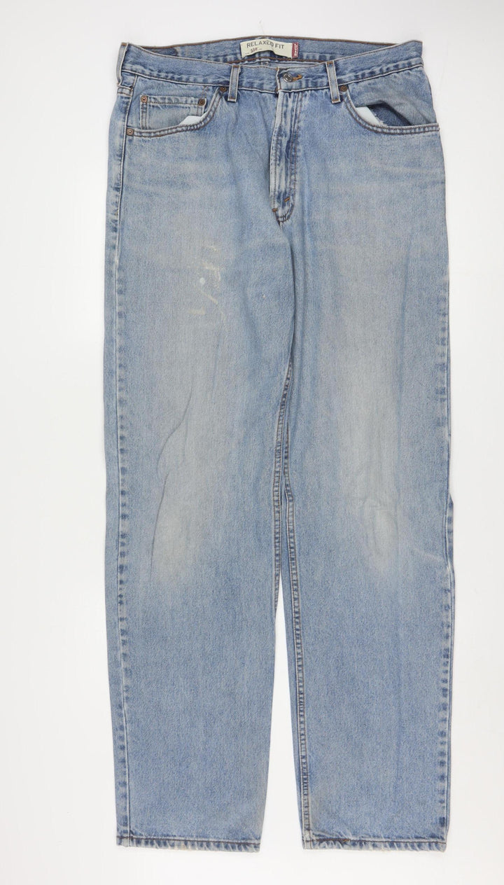 Levi's Men's Blue 550 Relaxed Fit Straight Denim Jeans W36 L36