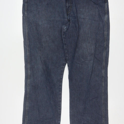 Wrangler Men's Blue Regular Fit Straight Jeans W38 L30
