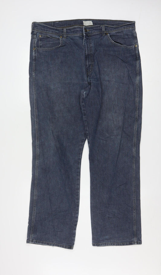 Wrangler Men's Blue Regular Fit Straight Jeans W38 L30