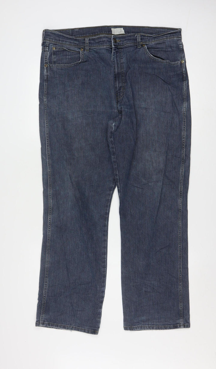 Wrangler Men's Blue Regular Fit Straight Jeans W38 L30