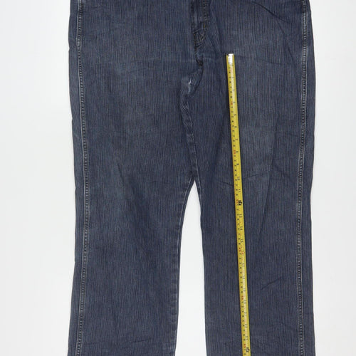 Wrangler Men's Blue Regular Fit Straight Jeans W38 L30