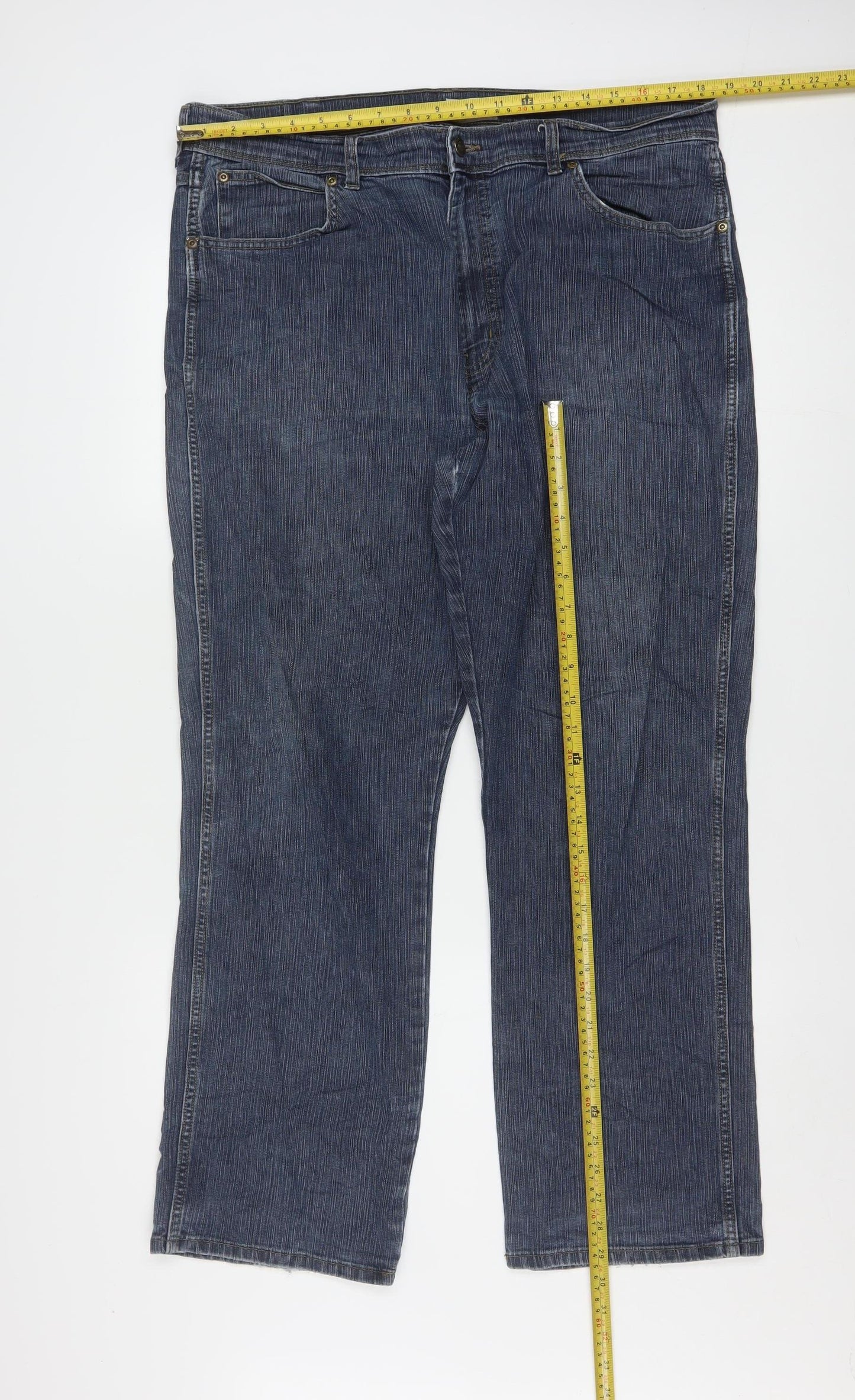 Wrangler Men's Blue Regular Fit Straight Jeans W38 L30