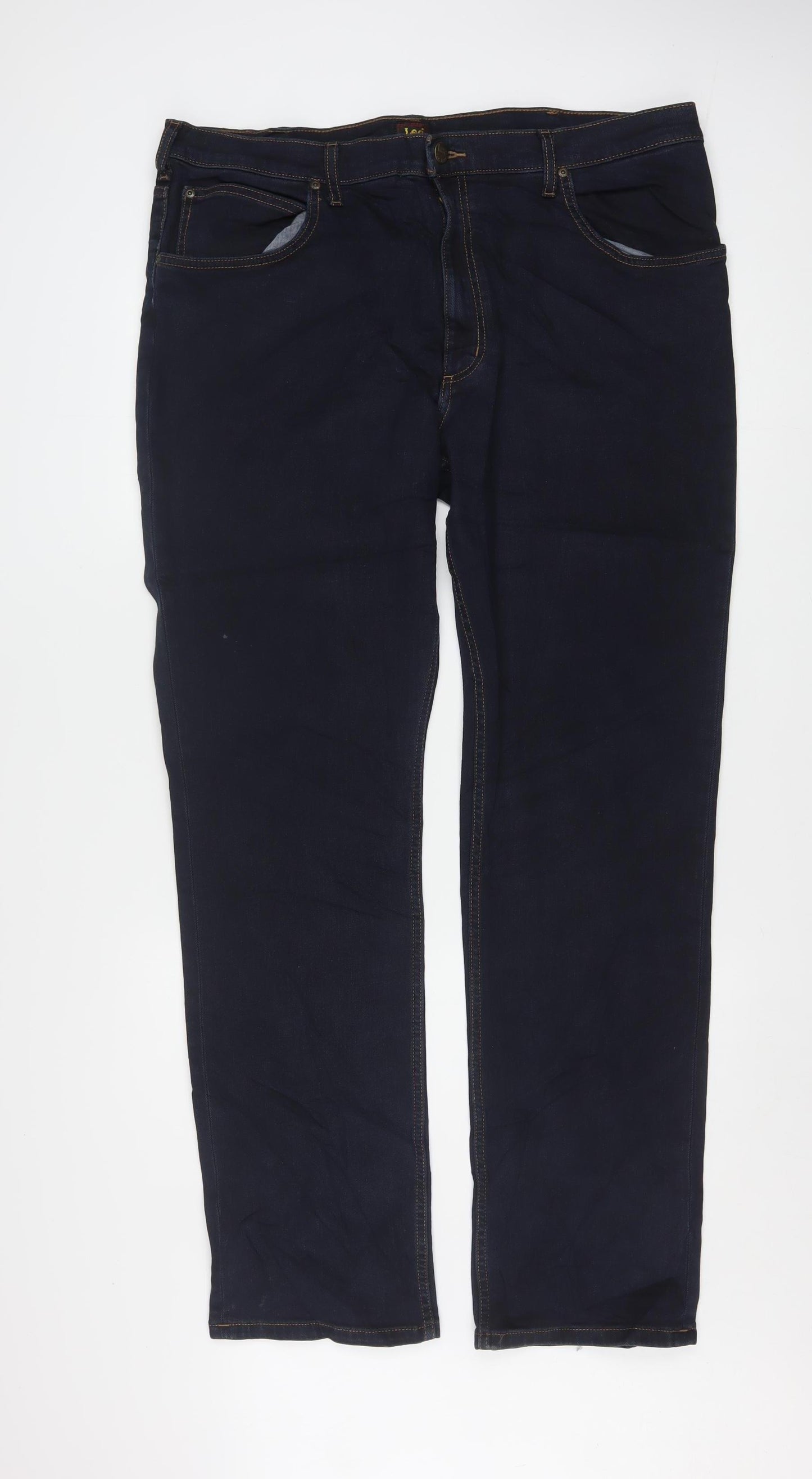 Lee Men's Blue Brooklyn Straight Jeans W40 L34