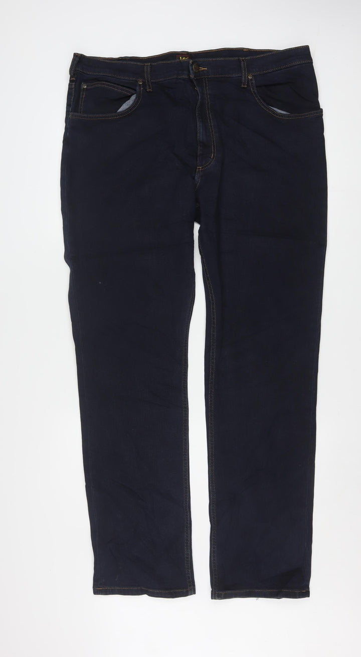 Lee Men's Blue Brooklyn Straight Jeans W40 L34