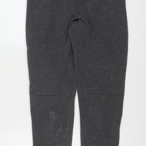 Reebok Men Grey Joggers S Regular Fit Activewear Tapered Sweatpants