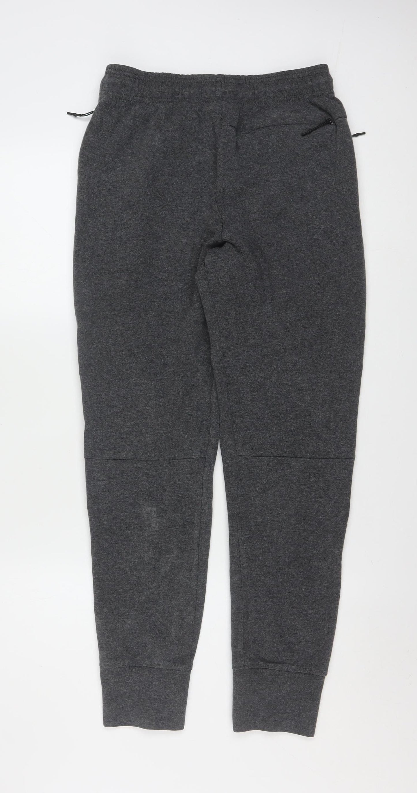 Reebok Men Grey Joggers S Regular Fit Activewear Tapered Sweatpants