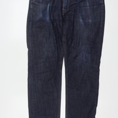 Levi's Men's Blue 34W 30L Straight Fit Denim Jeans