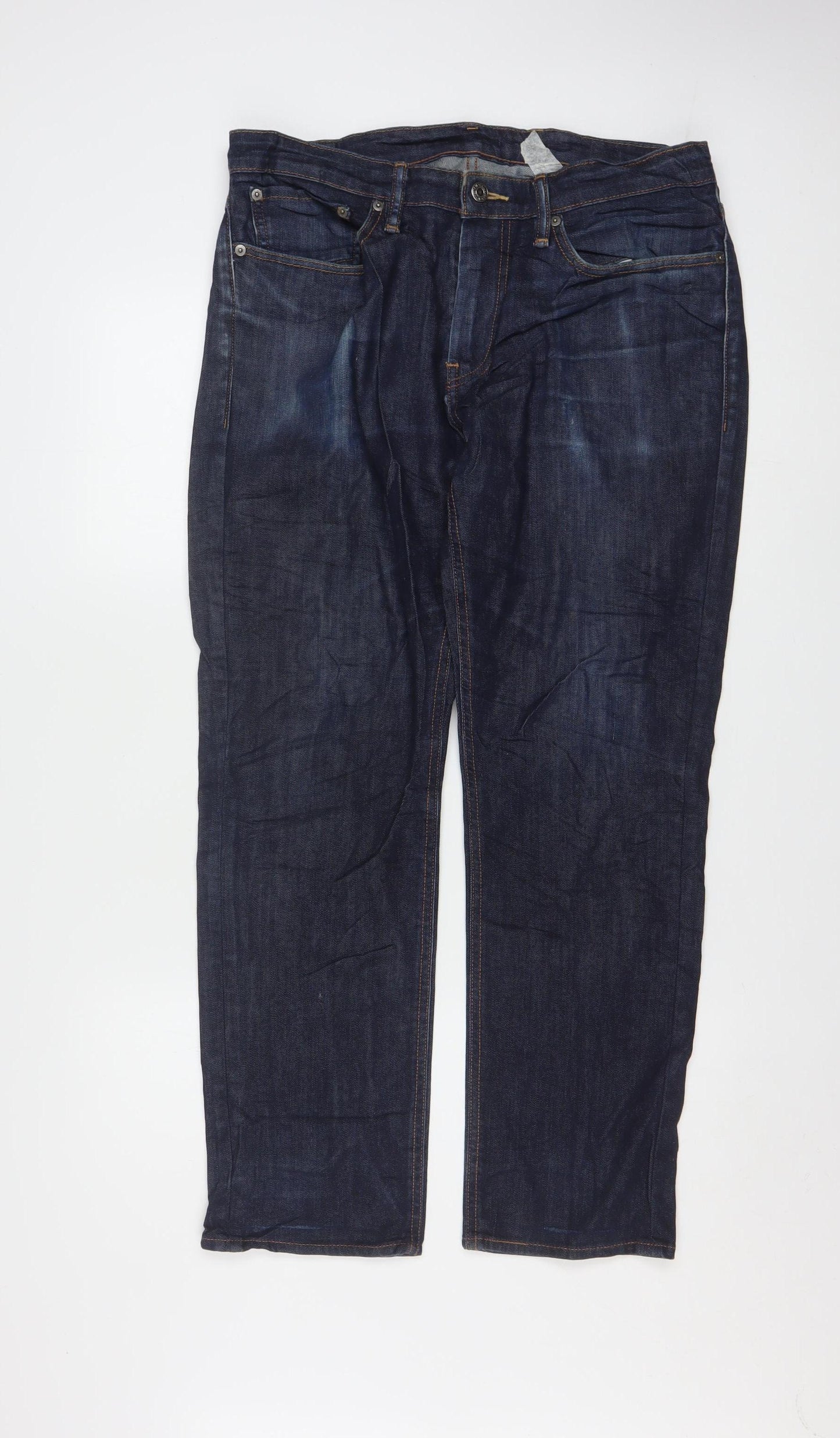 Levi's Men's Blue 34W 30L Straight Fit Denim Jeans