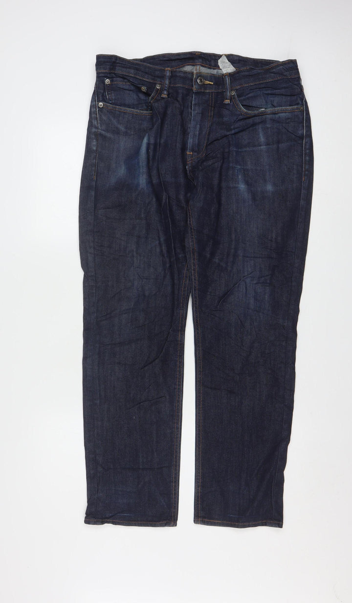 Levi's Men's Blue 34W 30L Straight Fit Denim Jeans
