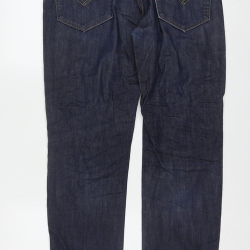 Levi's Men's Blue 34W 30L Straight Fit Denim Jeans