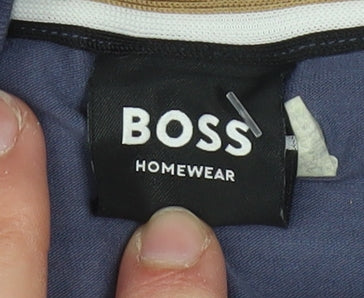 BOSS Men’s Blue XL Track Jacket Cotton Blend Full Zip