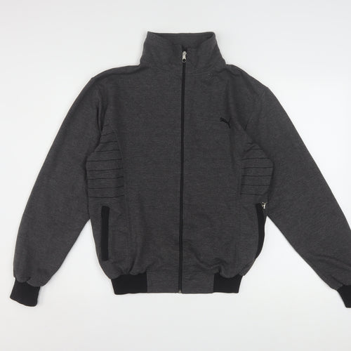 Puma Womens Grey M Track Jacket Full Zip Lightweight Sportswear