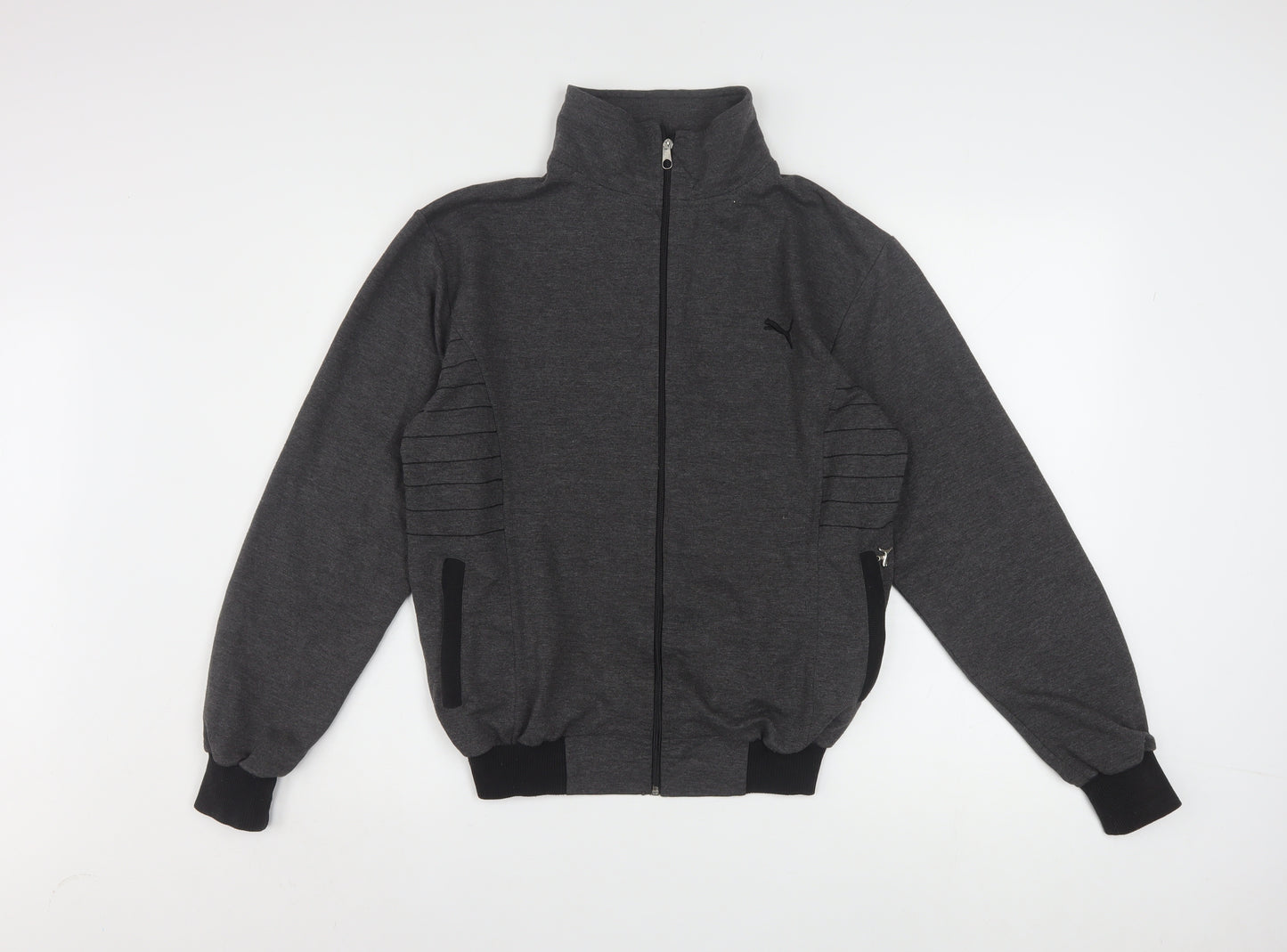 Puma Womens Grey M Track Jacket Full Zip Lightweight Sportswear