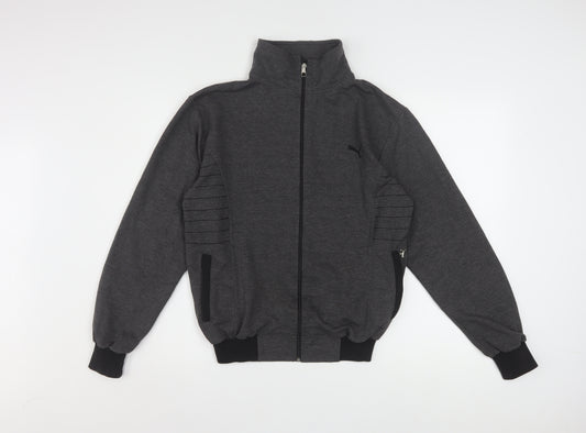 Puma Womens Grey M Track Jacket Full Zip Lightweight Sportswear