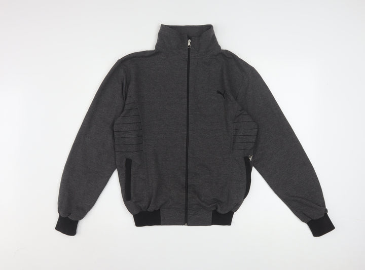 Puma Womens Grey M Track Jacket Full Zip Lightweight Sportswear