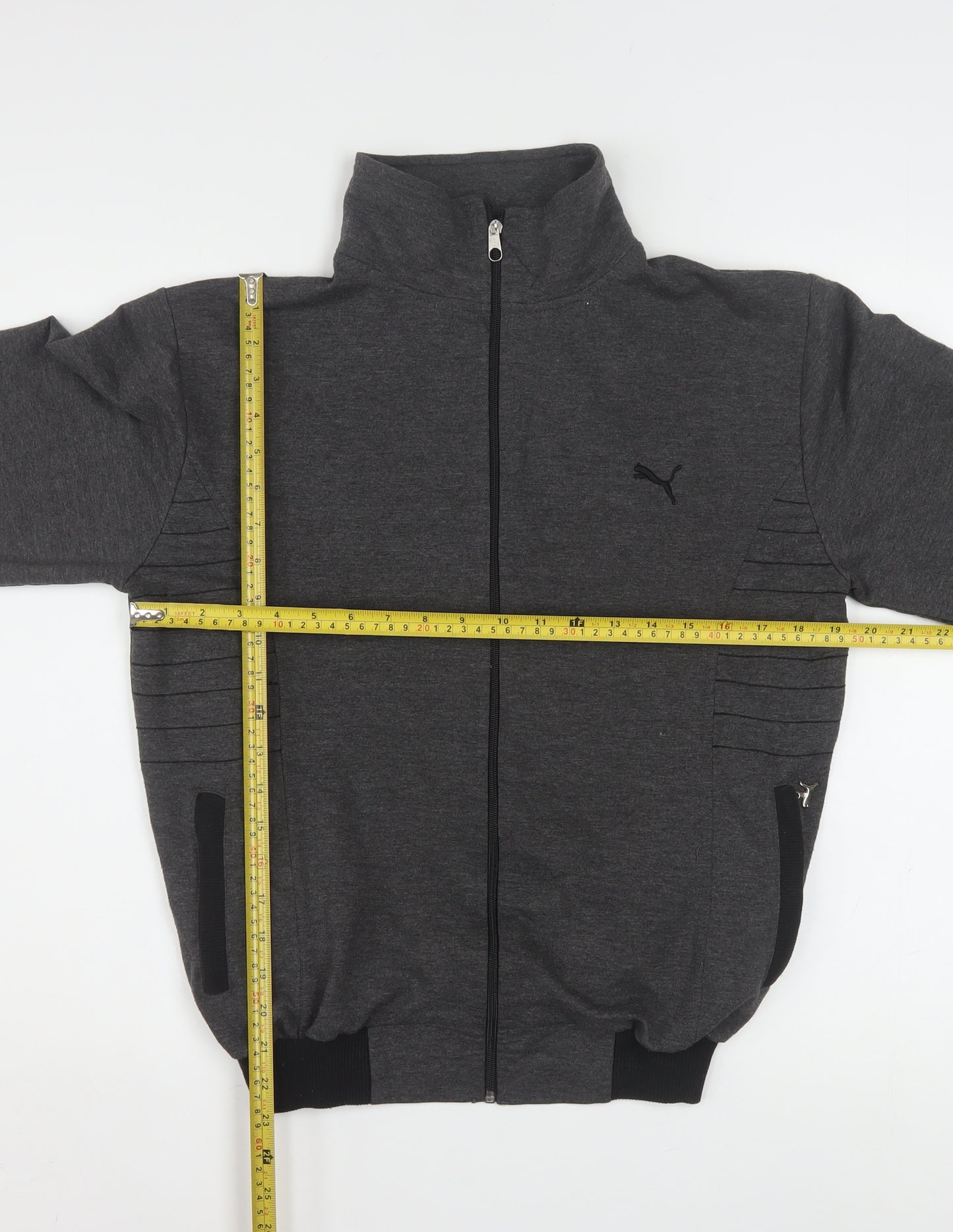 Puma Womens Grey M Track Jacket Full Zip Lightweight Sportswear