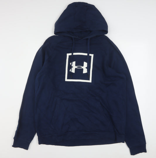 Under Armour Men's Blue XL Pullover Hoodie Logo Sportswear