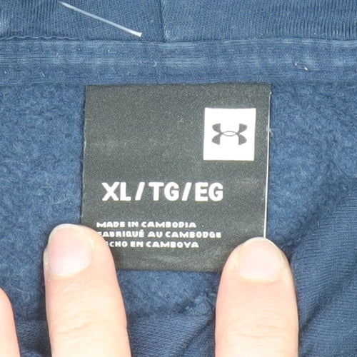Under Armour Men's Blue XL Pullover Hoodie Logo Sportswear