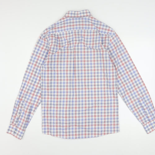 Tommy Hilfiger Men's Multicoloured Slim Fit Long Sleeve Check Shirt 14.5