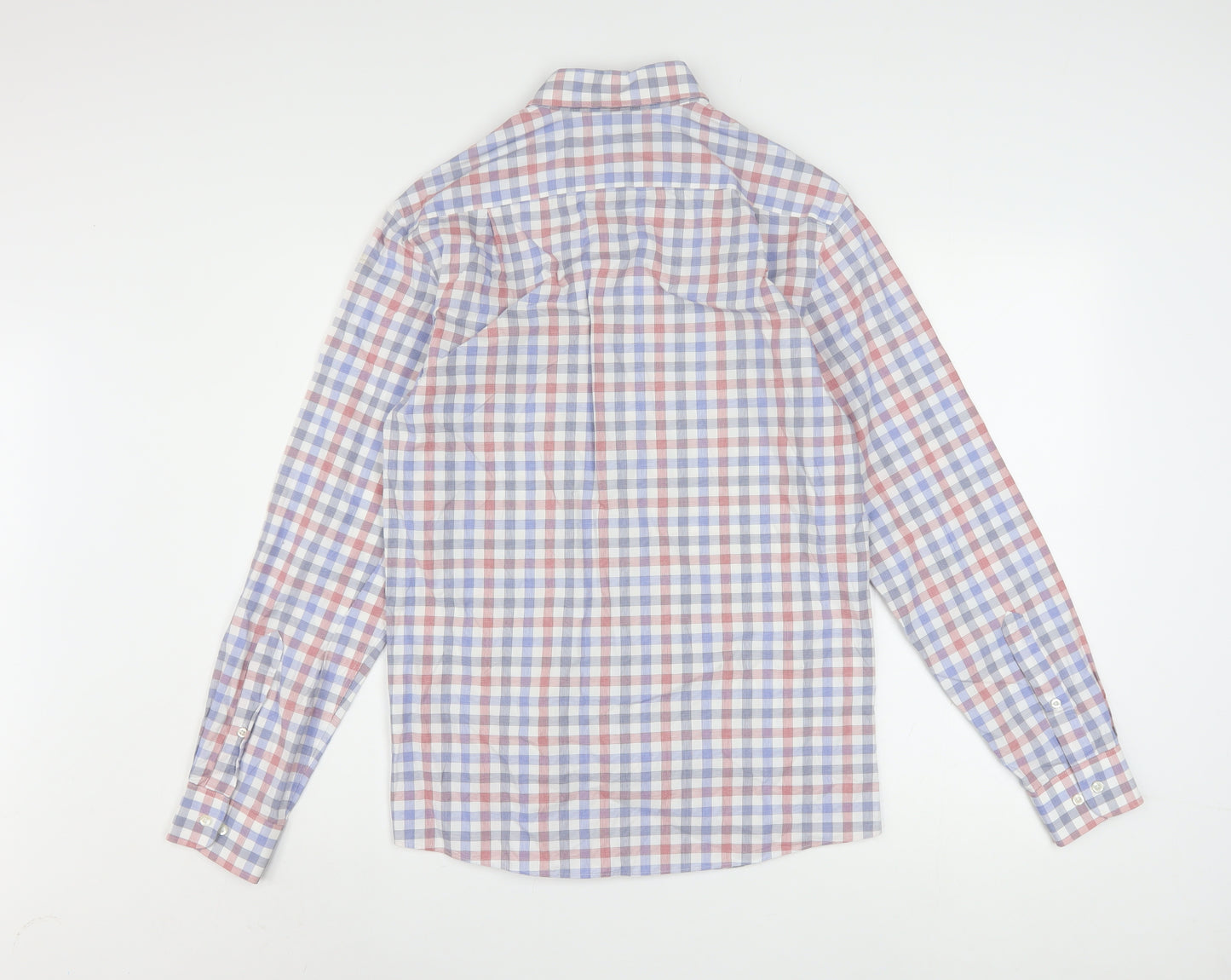 Tommy Hilfiger Men's Multicoloured Slim Fit Long Sleeve Check Shirt 14.5
