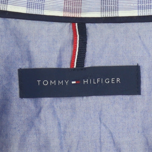 Tommy Hilfiger Men's Multicoloured Slim Fit Long Sleeve Check Shirt 14.5